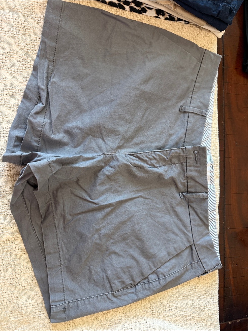 Old Navy Men's Slate Gray Flat-Front Chino Shorts